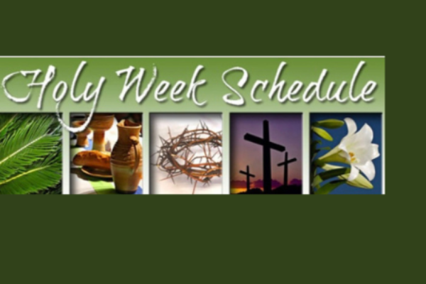 Holy Week/Easter Schedule