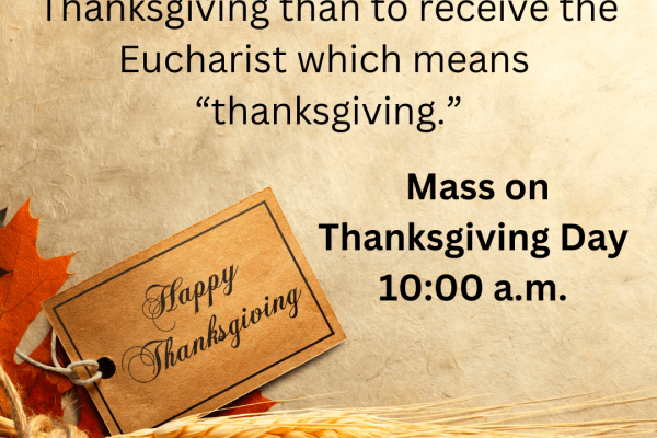 Thanksgiving Day Mass